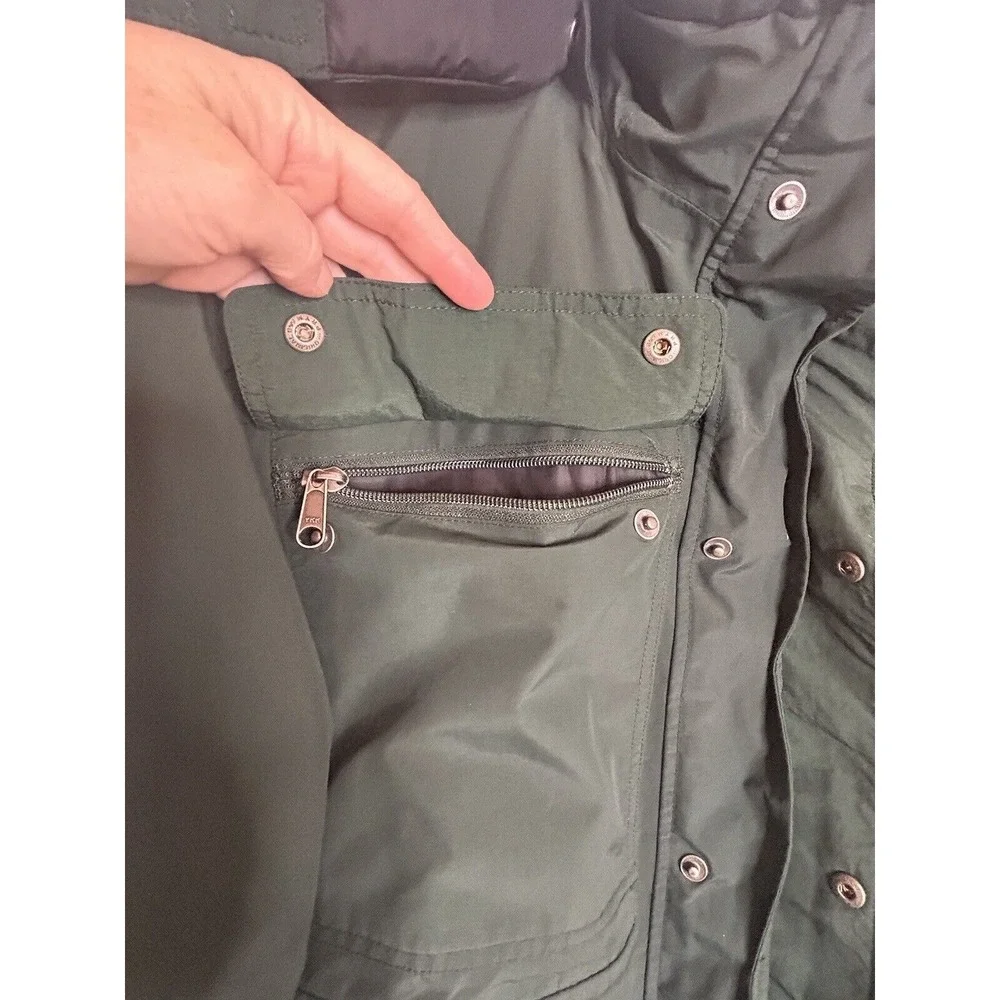 LL Bean Parka Coat L Gore-Tex Extreme Wet Weather PrimaLoft Cargo